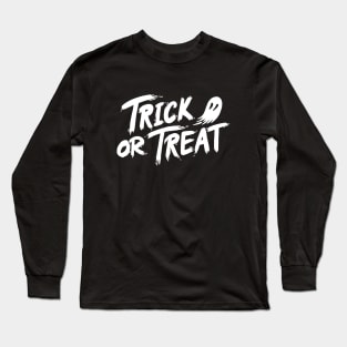 Trick or Treat White Long Sleeve T-Shirt